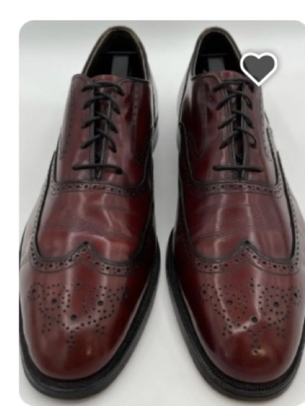 The Crown Aristocrat Johnston & Murphy Vintage Classic Wingtip Oxford Leather